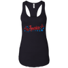 Image of La chemise de battement de cœur américaine le bleu rouge le quatre juillet équipe des étoiles