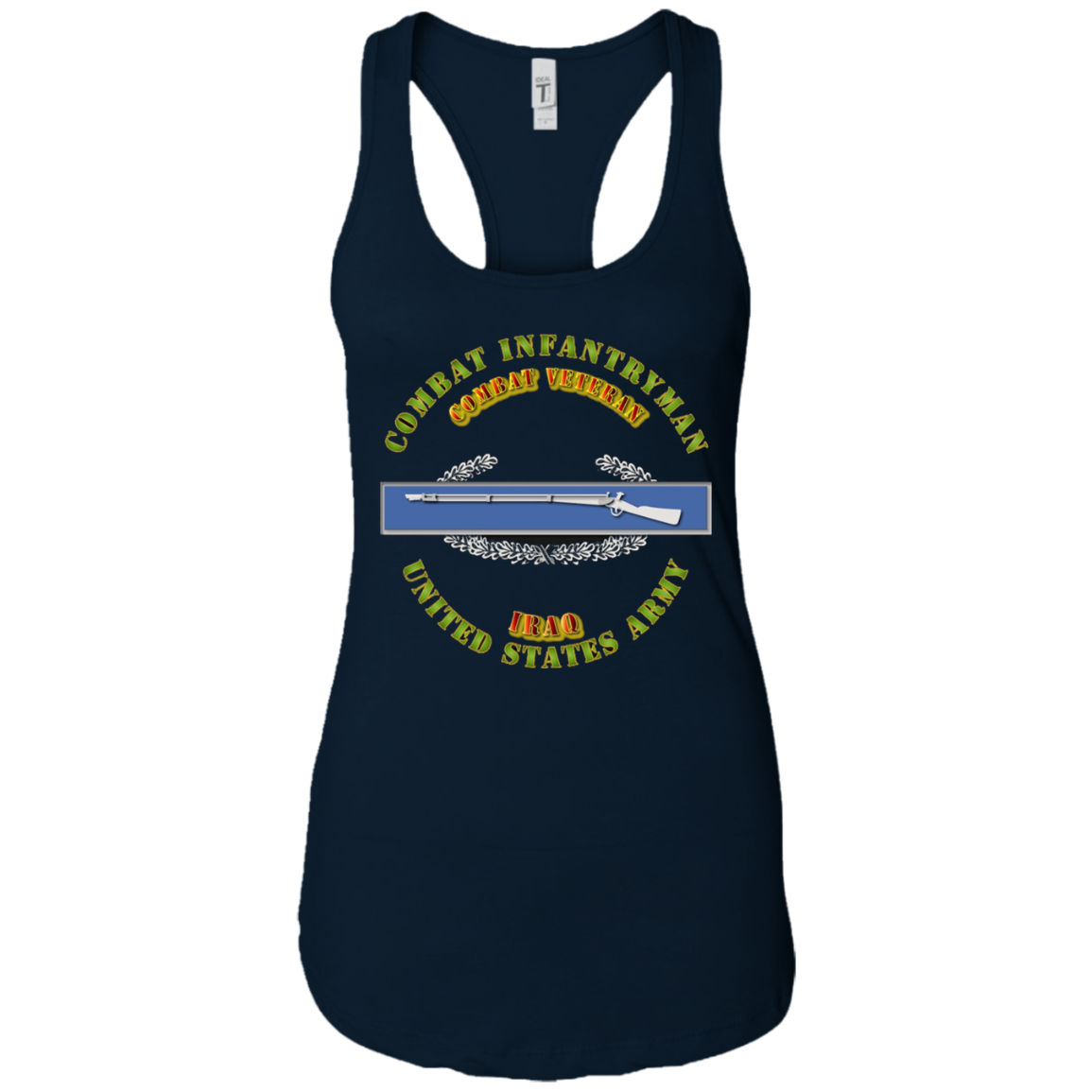 Army - CIB - 1st Award - Combat Veteran - Iraq Tshirt