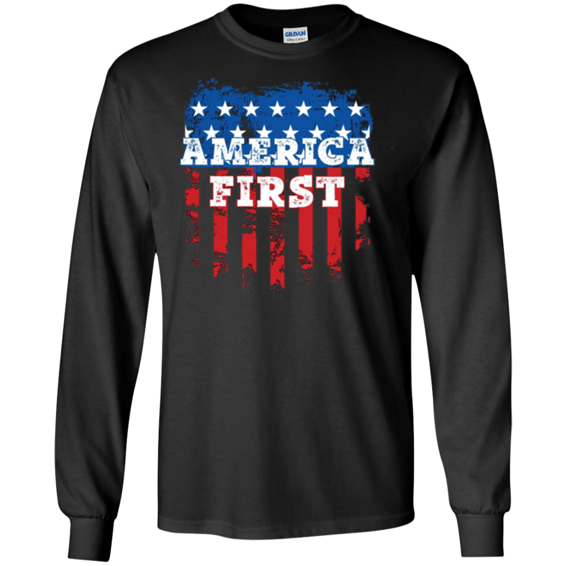 America First USA T Shirt with the American Flag