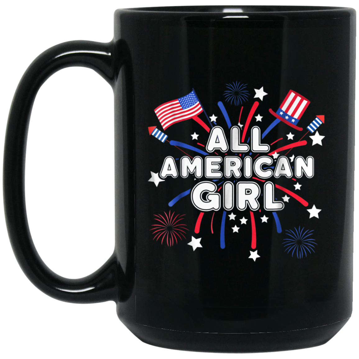 All American Girl Cute Patriotic 4th Of July T-Shirt