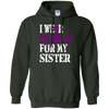 Image of Alzheimer's Awareness T-shirt I Wear Purple For My Sister