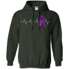 Image of ALZHEIMER'S ALWAYS IN MY HEARTBEAT TEE SHIRTS