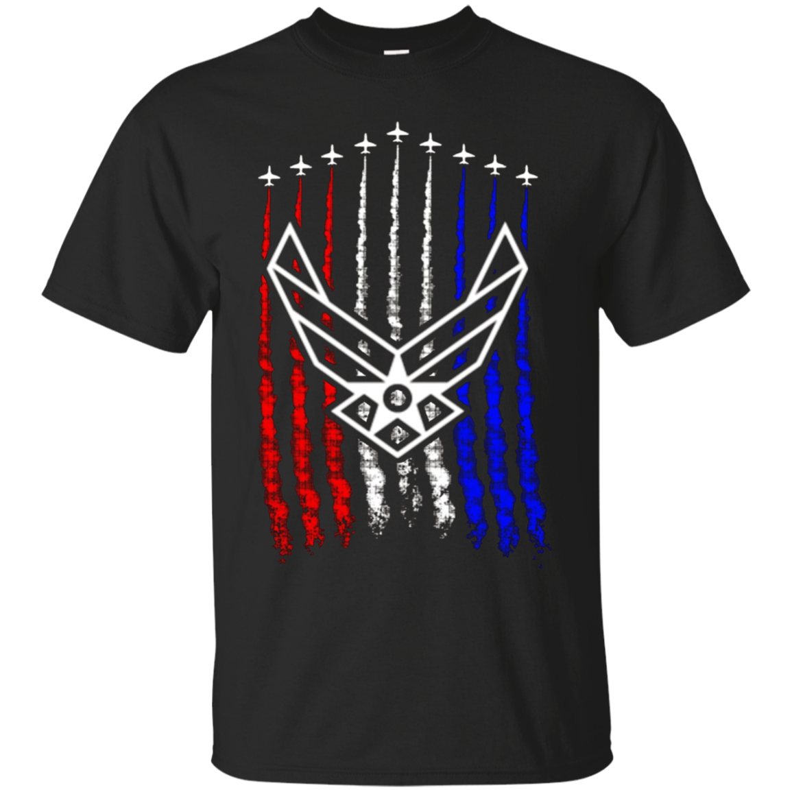 Army Red White Blue Air Force Flyover T-shirt