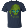 Image of Alien Peace Cool Funny T-Shirt Cute UFO Lover Birthday Gift