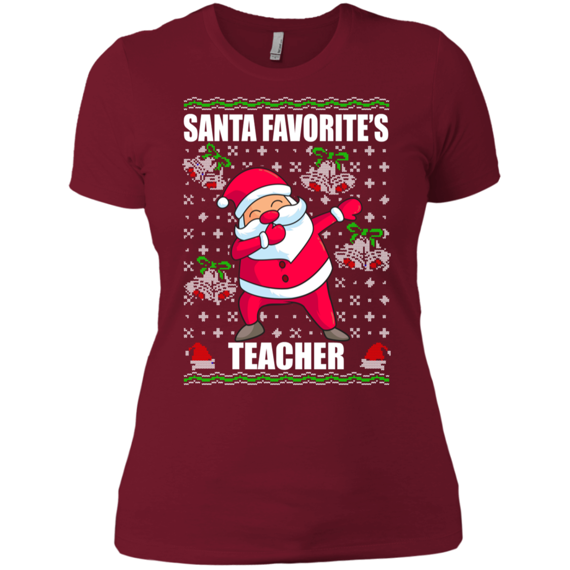Santa's Favorite Teacher Shirt Funny Xmas Gift For Teacher