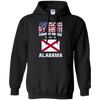 Image of American By Birth Proudly Raised In Alabama Flag Shirt