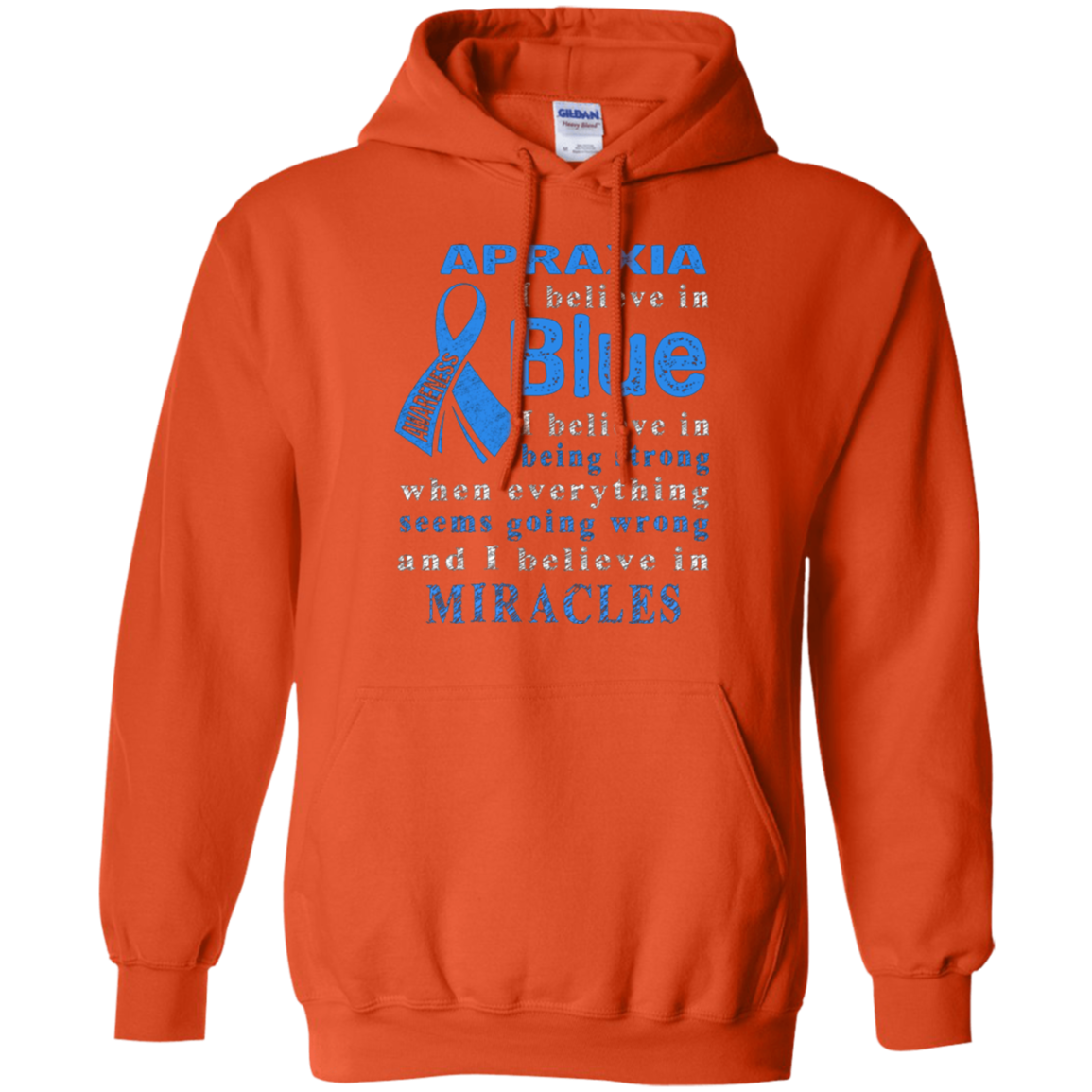 Apraxia Awareness I believe in Blue t-shirt