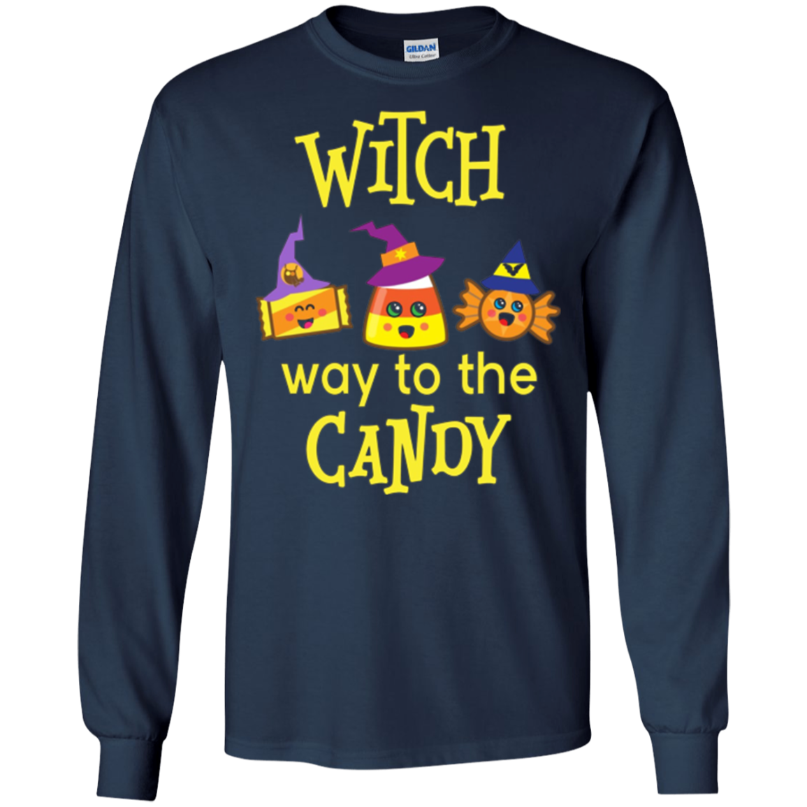 Comment on va pour les bonbons?Joli t - shirt d'Halloween.