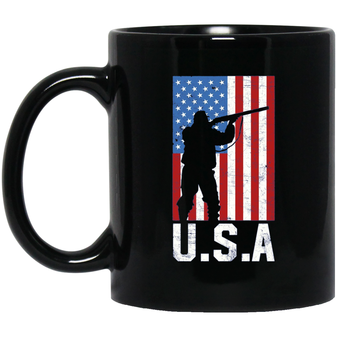 American Flag Long Sleeve Shirt Hunting 4th of July USA Gift