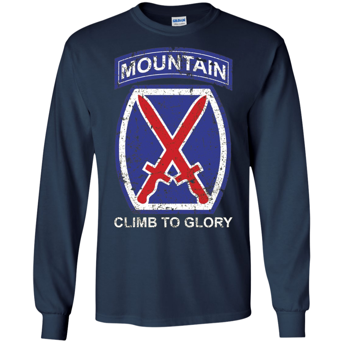 10th Mountain Division T Shirt Climb To Glory - 20324