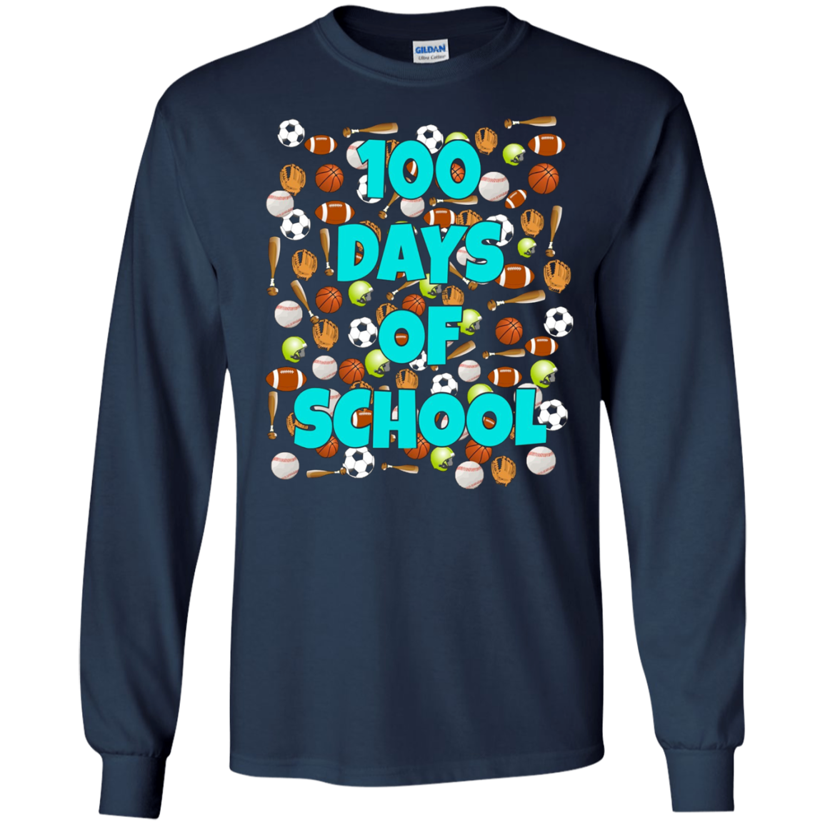 100 Days of School T Shirt for kids or teachers - Sports