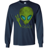 Image of Alien Peace Cool Funny T-Shirt Cute UFO Lover Birthday Gift