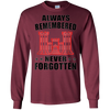 Image of Always Remembered Never Forgotten T-shirt
