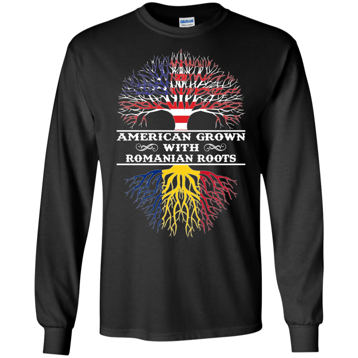 American Grown With Romanian Roots Tee Shirt