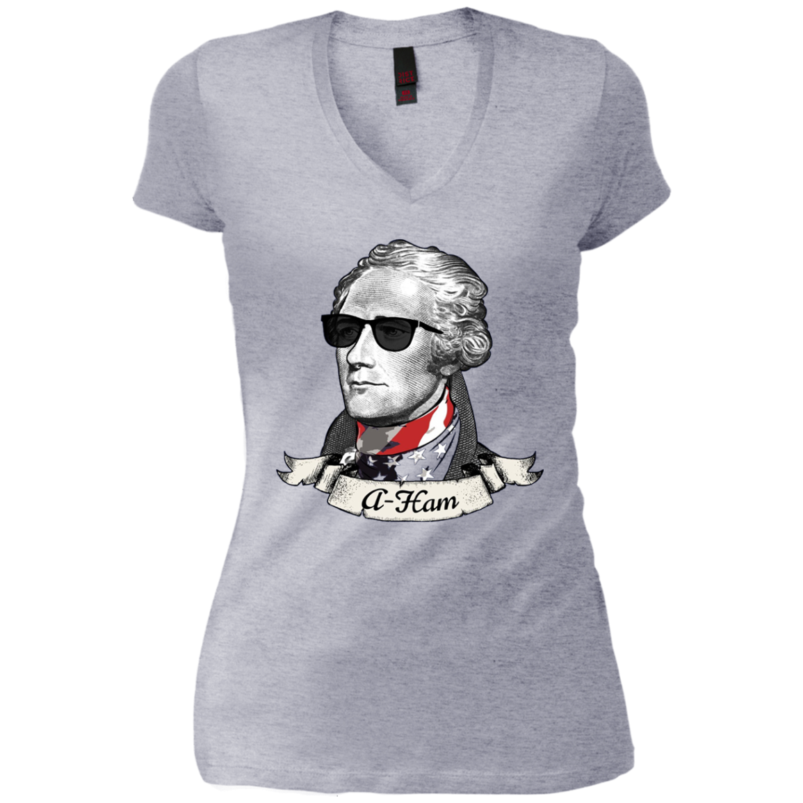 A-Ham Long Sleeve Patriotic Tee | Alexander Hamilton T-Shirt