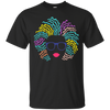 Image of Afro Girl T-Shirt: Natural Hair & Glasses, Black Women Art