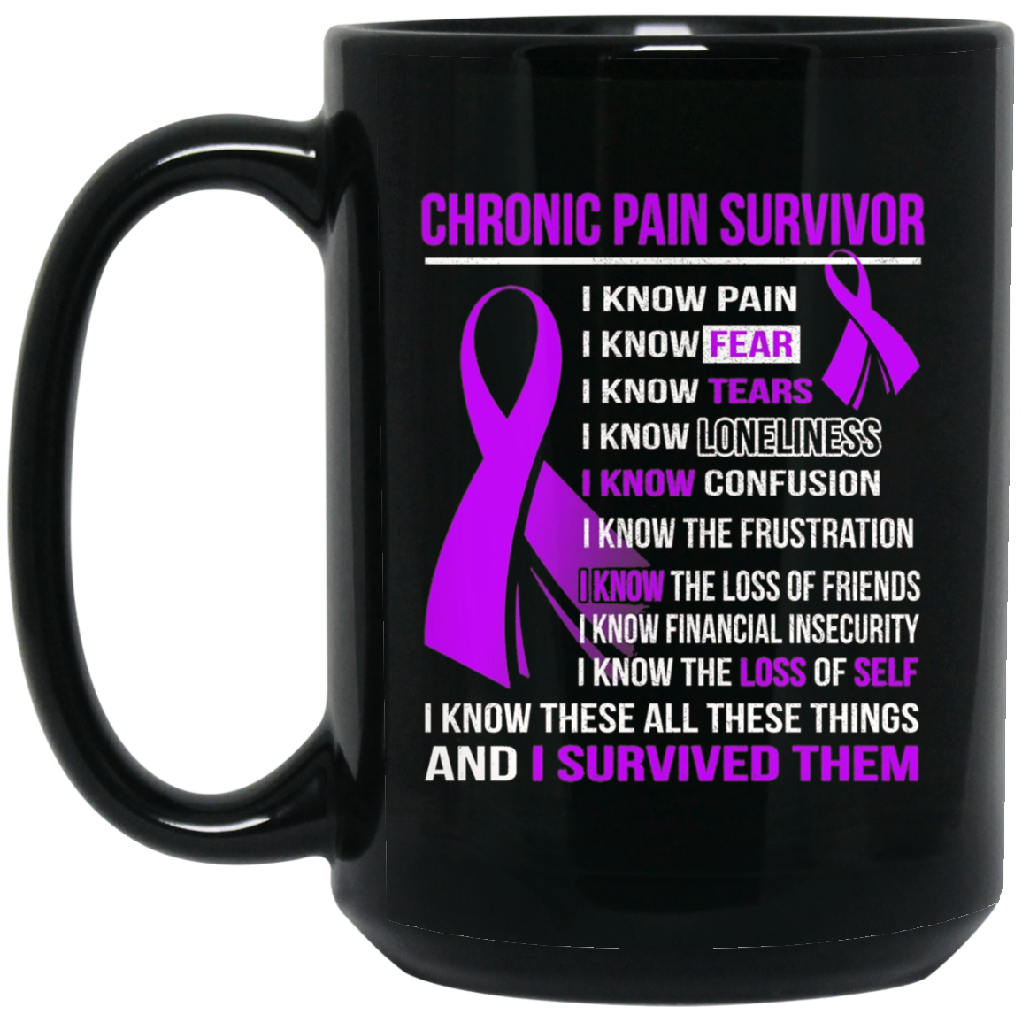 CHRONIC PAIN Survivor i know pain, tears t-shirt