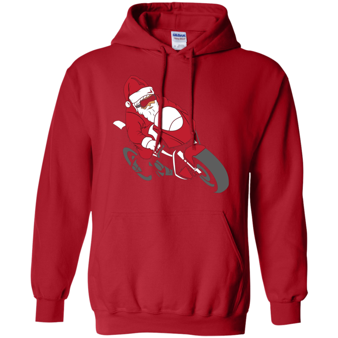 Santa Motorcycle T-Shirt | Funny Christmas Bike Shirt