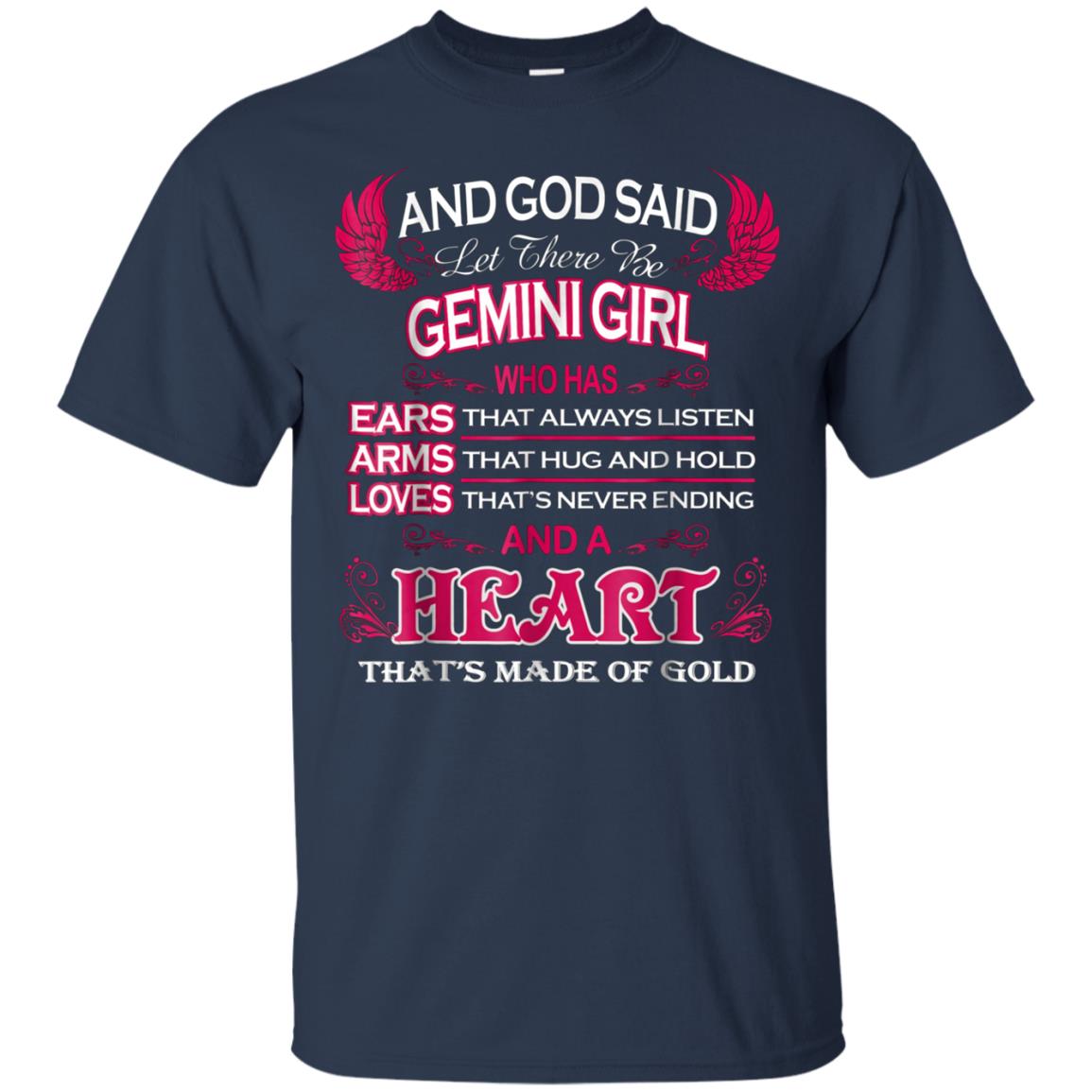 And God Said Let There Be Gemini Girl T-shirt