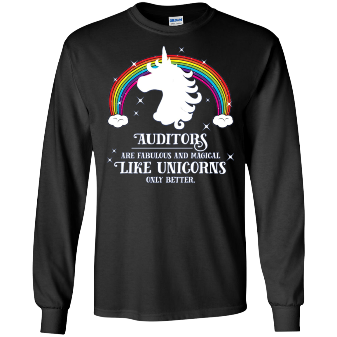 Auditors Fabulous Magical Unicorns Funny Long Sleeve Shirt