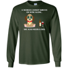 Image of Une femme ne peut pas survivre sur le vin seul chien T-shirt