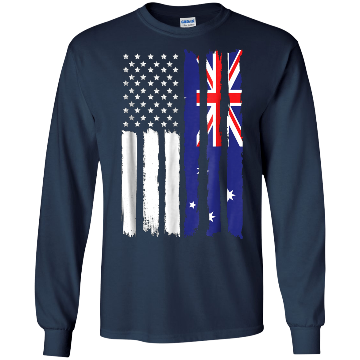 American Australia Patriotic Flag T-shirt