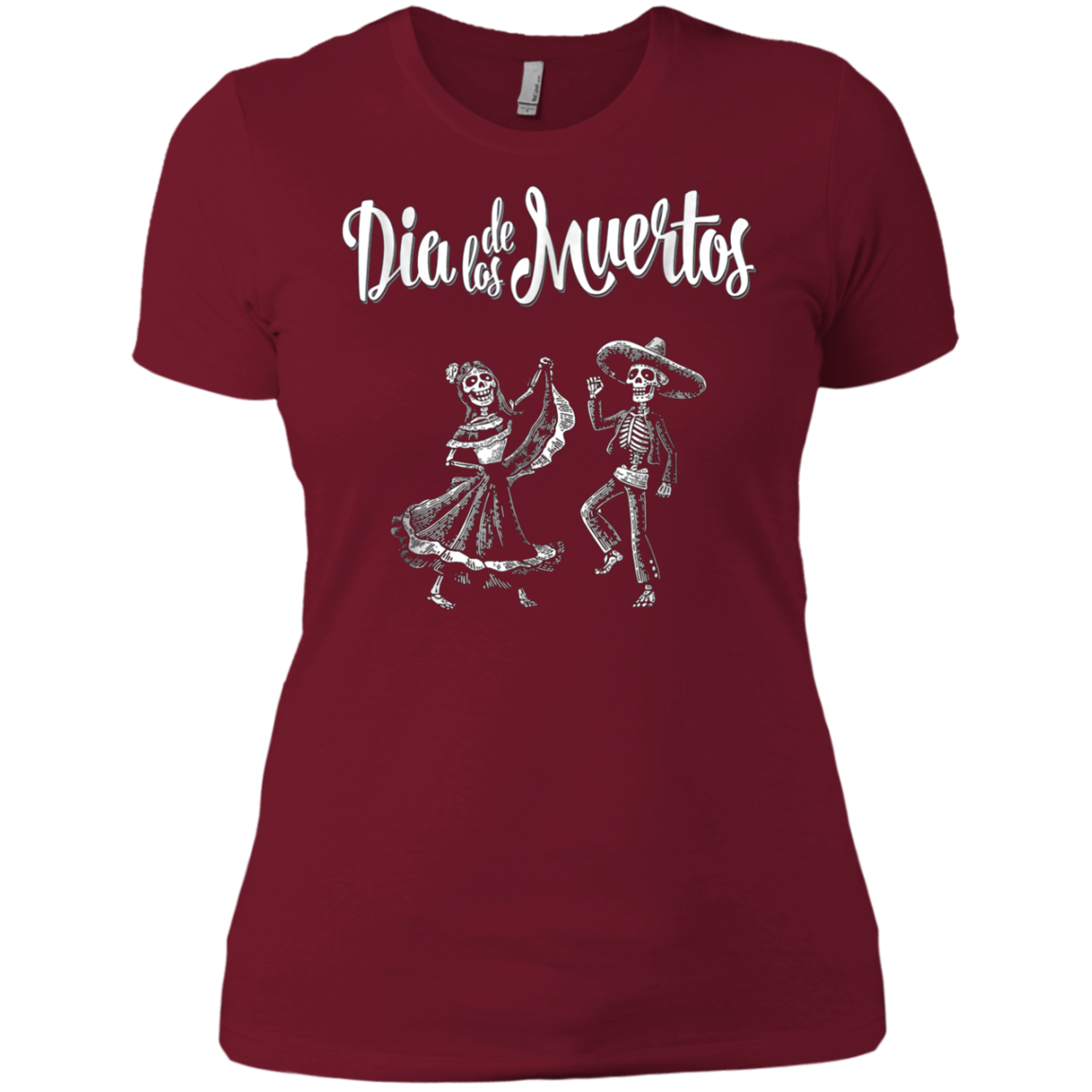 "Dia De Los Muertos" Dancing Mariachi Skeletons Tee Shirt