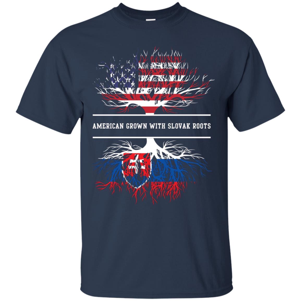 American Grown With Slovak Roots T-Shirt Slovakia Tee