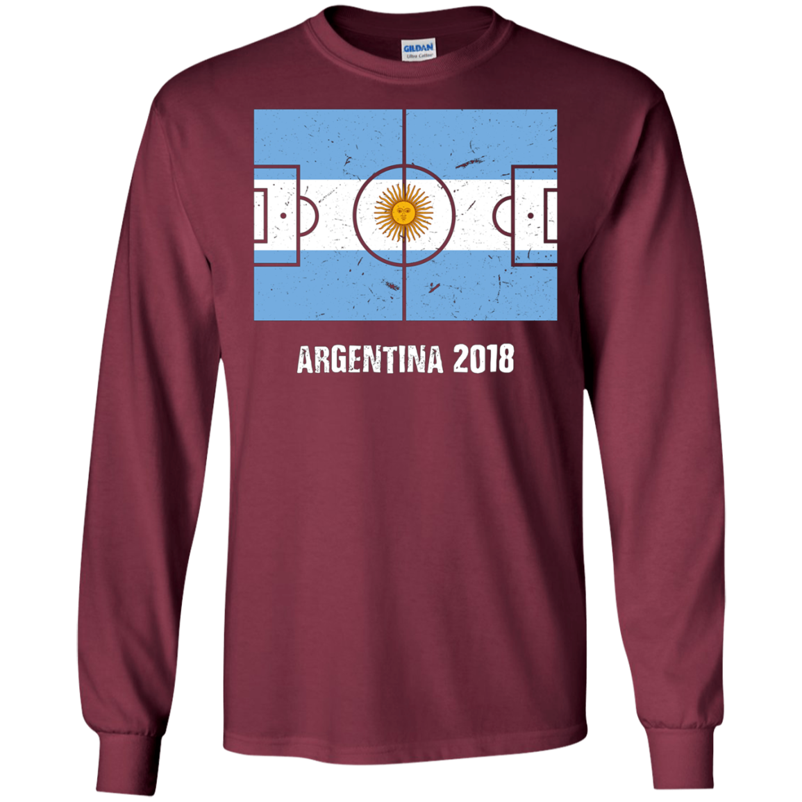 Argentina Team 2018 Tshirt Flag Field