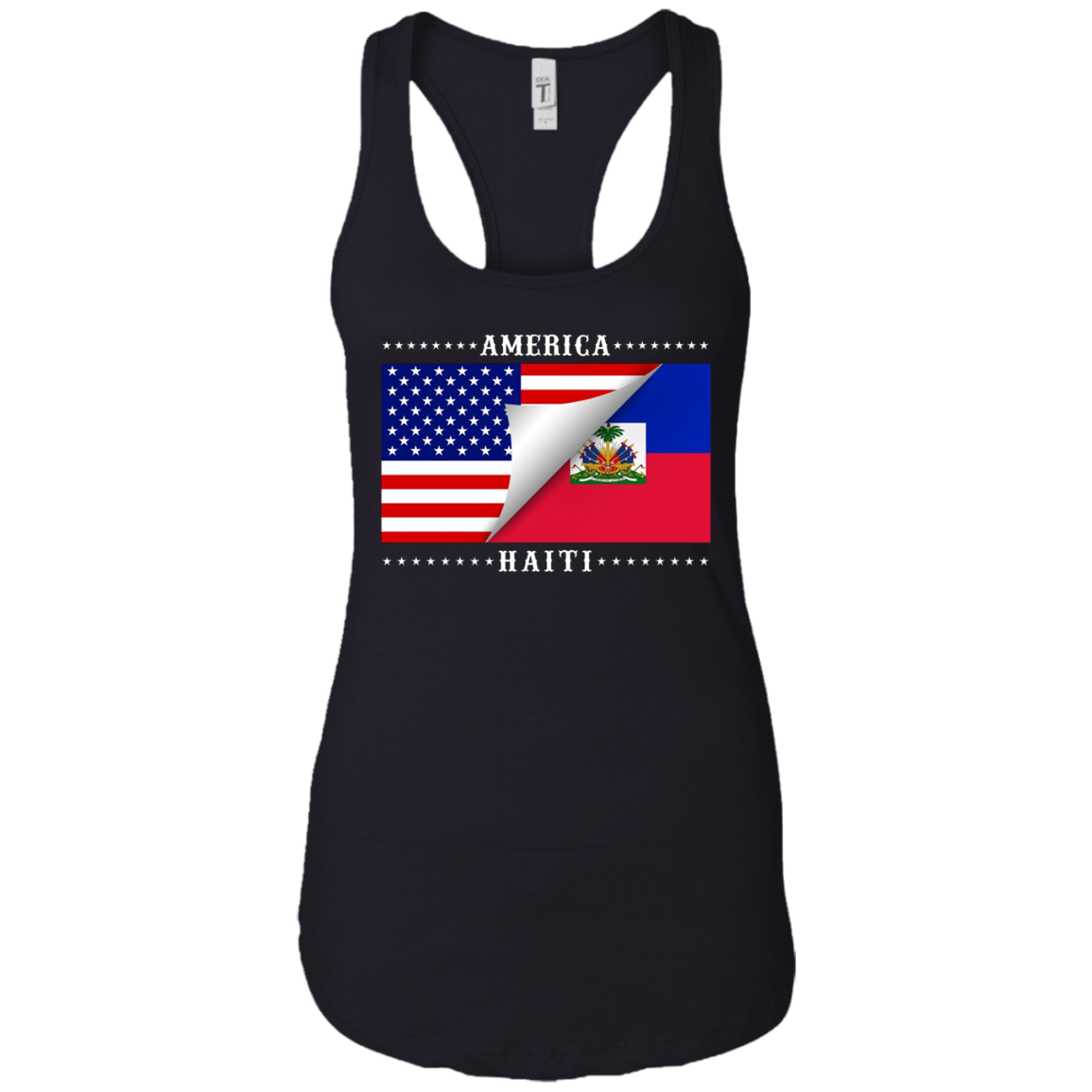 American Haitian Flag Stars T-Shirt Great Gift Tee