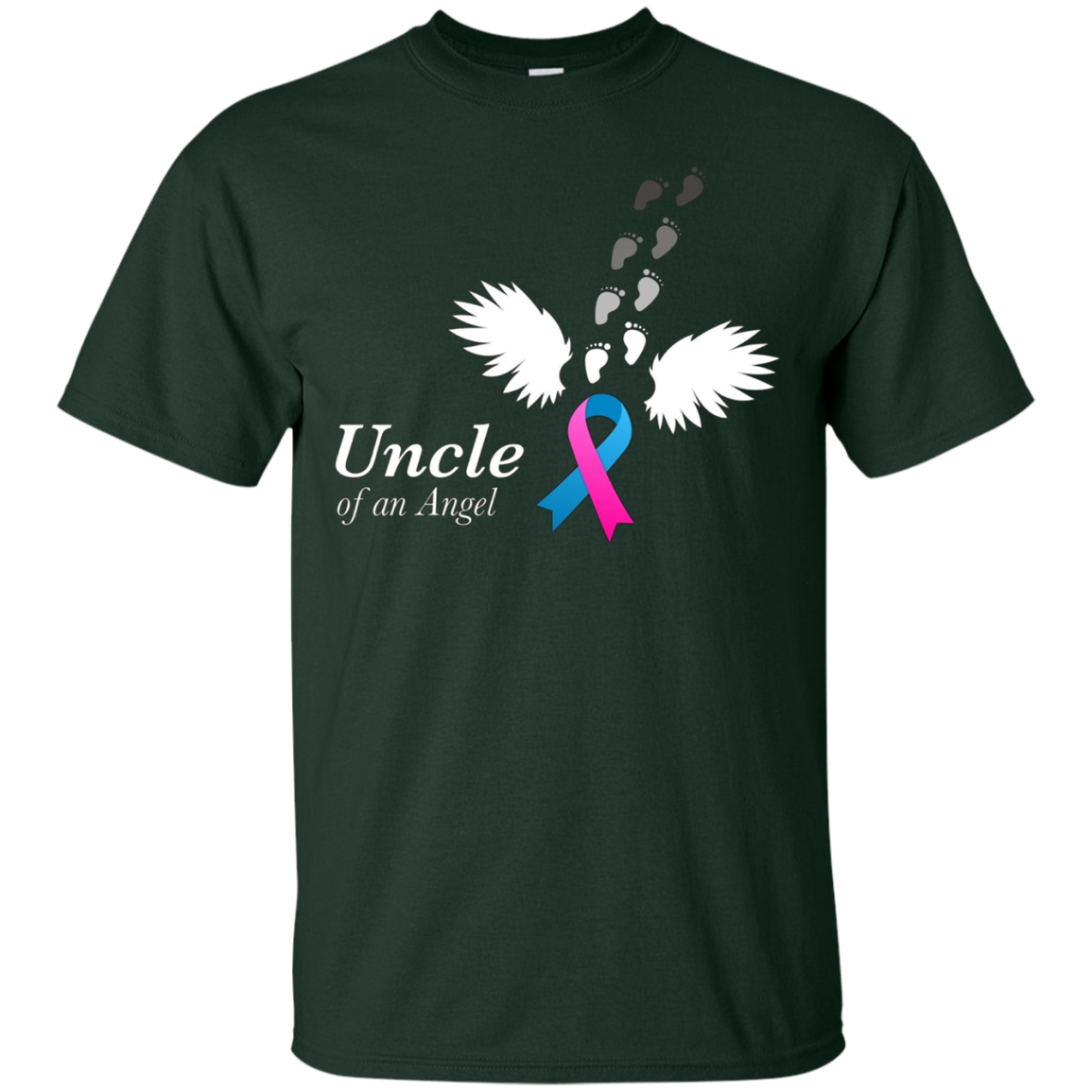 Angel Uncle T-Shirt. Miscarriage Awareness Infant Loss