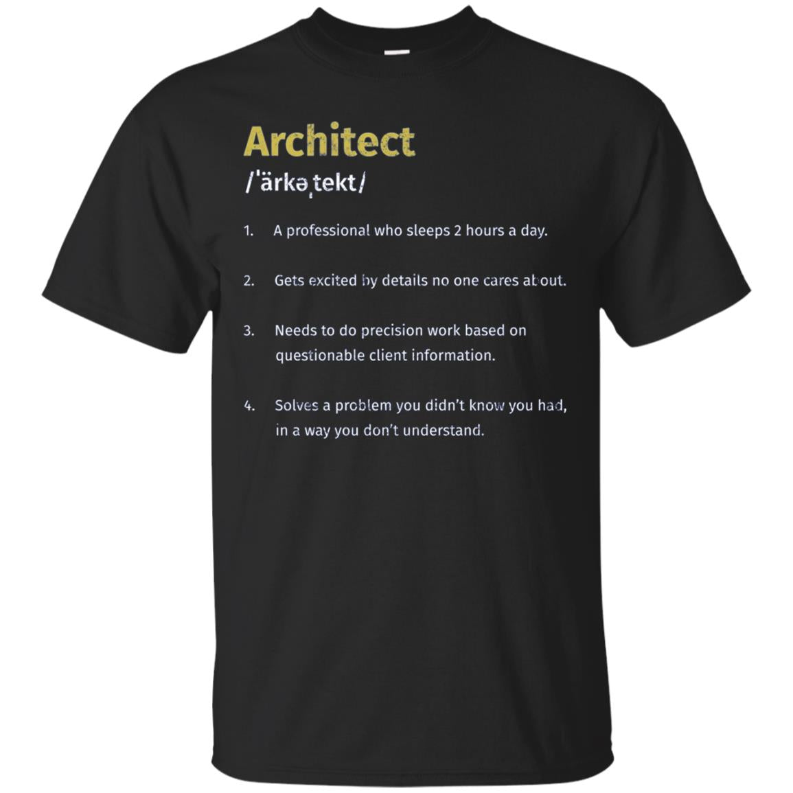 Architect Definition Architecture Distressed Long T-Shirt