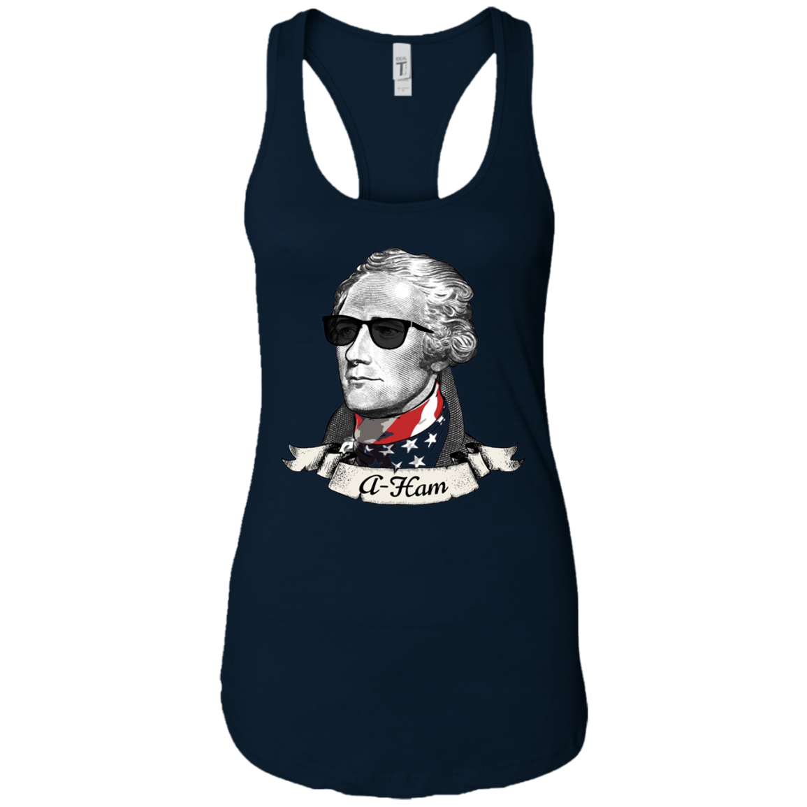 A-Ham Long Sleeve Patriotic Tee | Alexander Hamilton T-Shirt