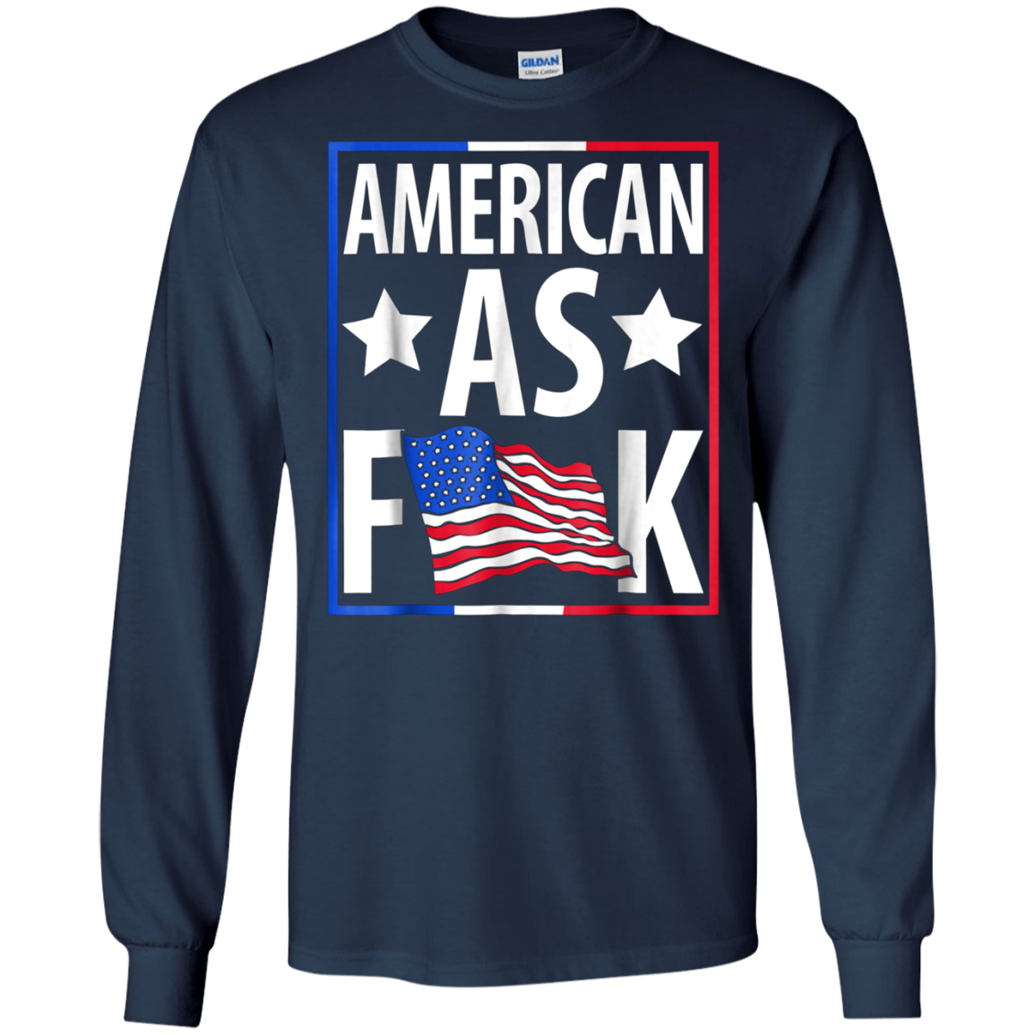 'Merican AF T-Shirt Funny American Flag Patriotic Shirt