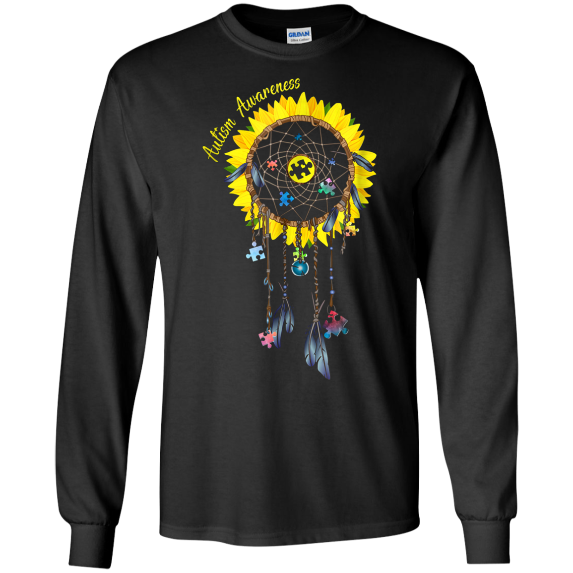 Autism Awareness Sunflower Dreamcatcher T-shirt