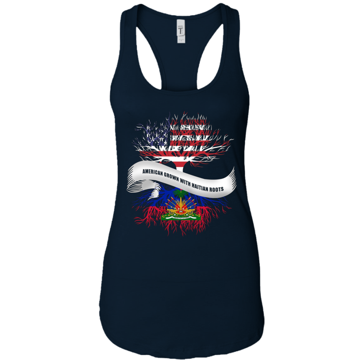 American Grown With Haitian Roots T-Shirt Haiti Tee