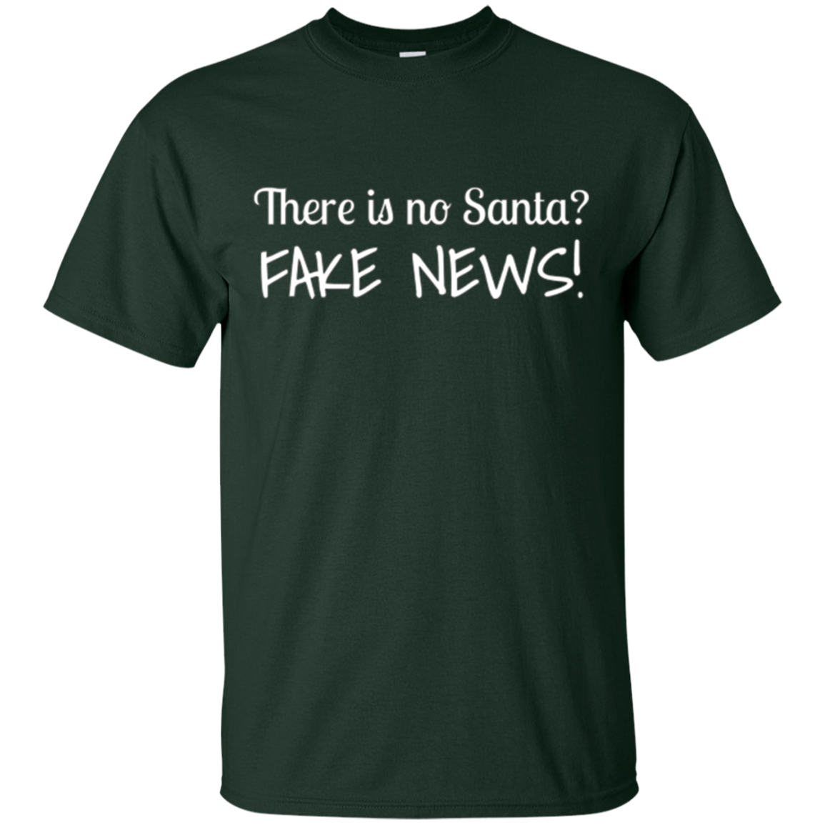 Santa Fake News T-Shirt Trump Joke Funny Christmas Gift