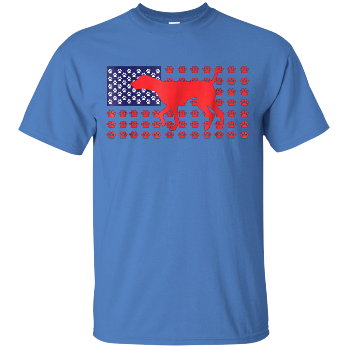 4th of July Tshirt, German Shorthaired Pointer American Flag