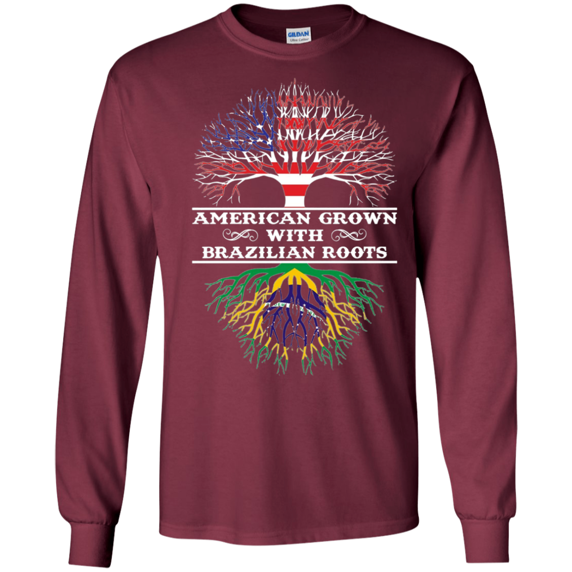 American Grown With Brazilian Roots Tee Shirt