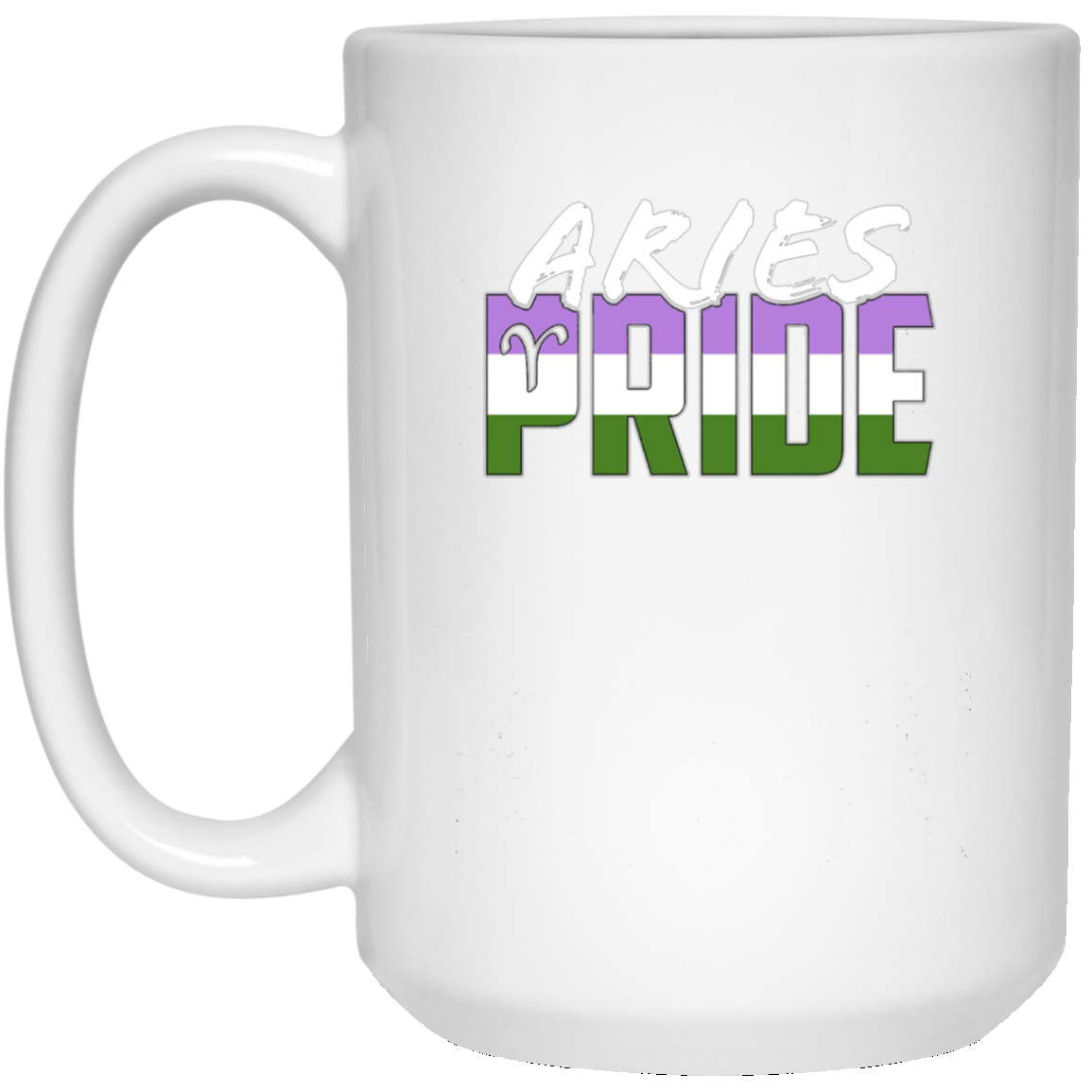 Aries Genderqueer Pride Flag Zodiac Sign Long Sleeve T-Shirt