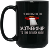 Image of "I'm waiting for the Mothership" funny Ufo t-shirt