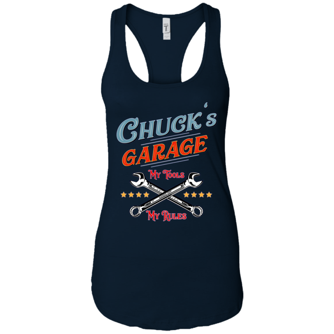 Chuck's Garage funny long sleeve tee shirt