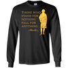 Image of Alexander Hamilton Quote Shirt Gold Silhouette T-Shirt
