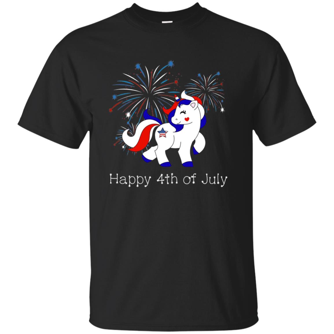 Americorn Patritoic Licorne Happy 4th of July Long Sleeve