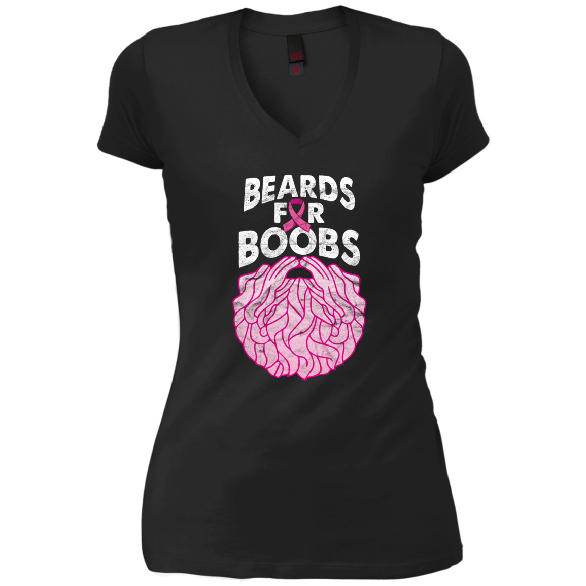 'Beards Breast Cancer Shirt' Breast Cancer Awareness Shirt
