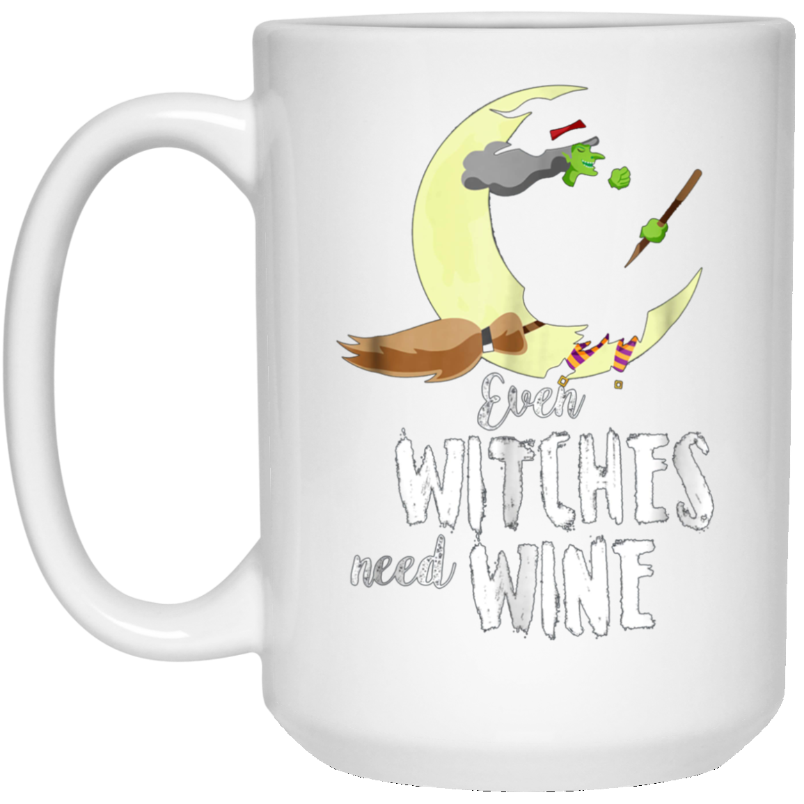 Funny Halloween T Shirt Even Witches Need Wine Shirt