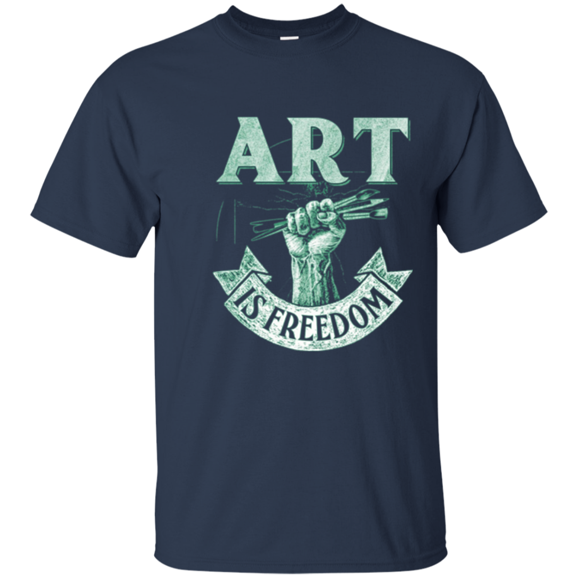 Art is Freedom great t shirt for artists who love to draw
