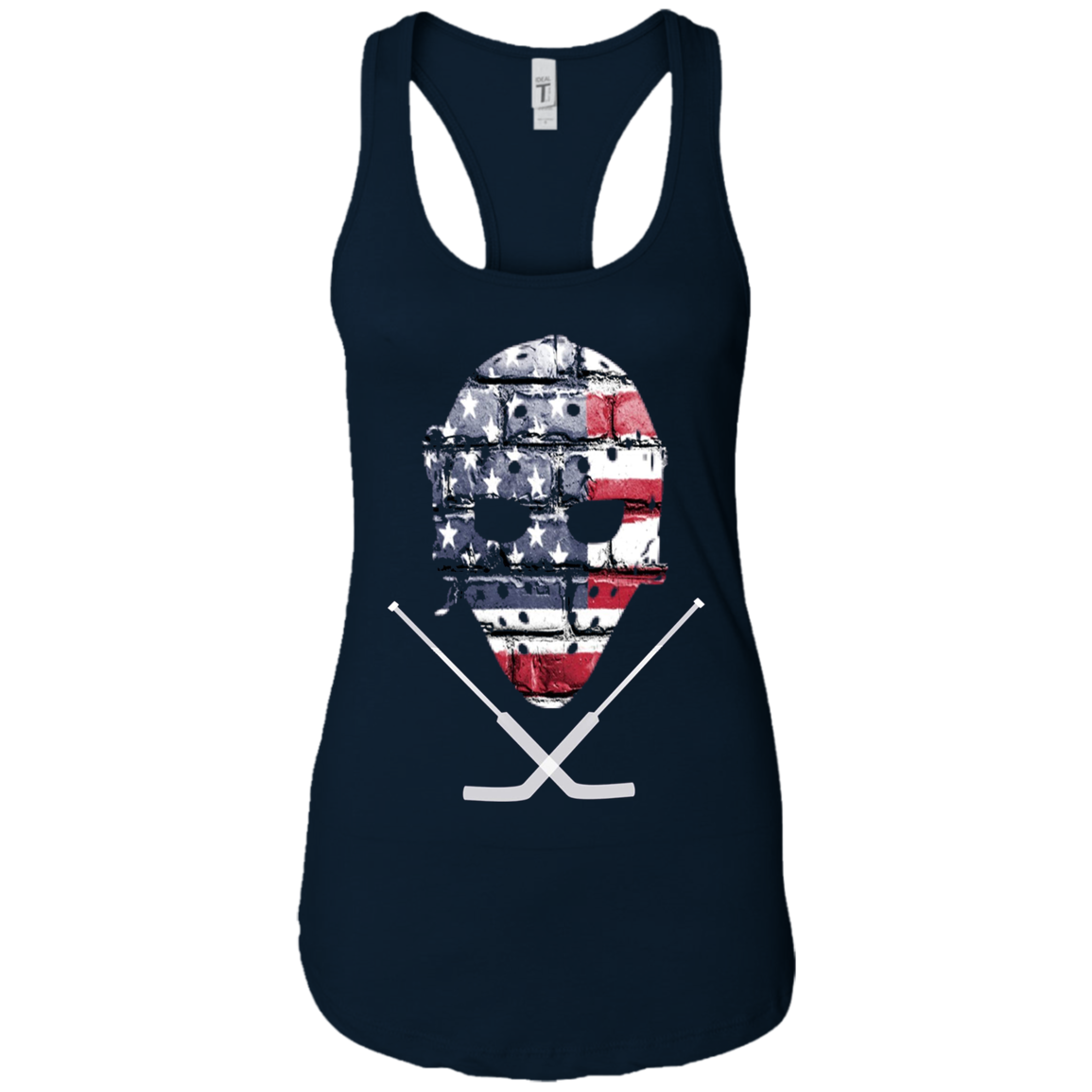American Hockey Goalie T-Shirt Patriotic Hockey Tee