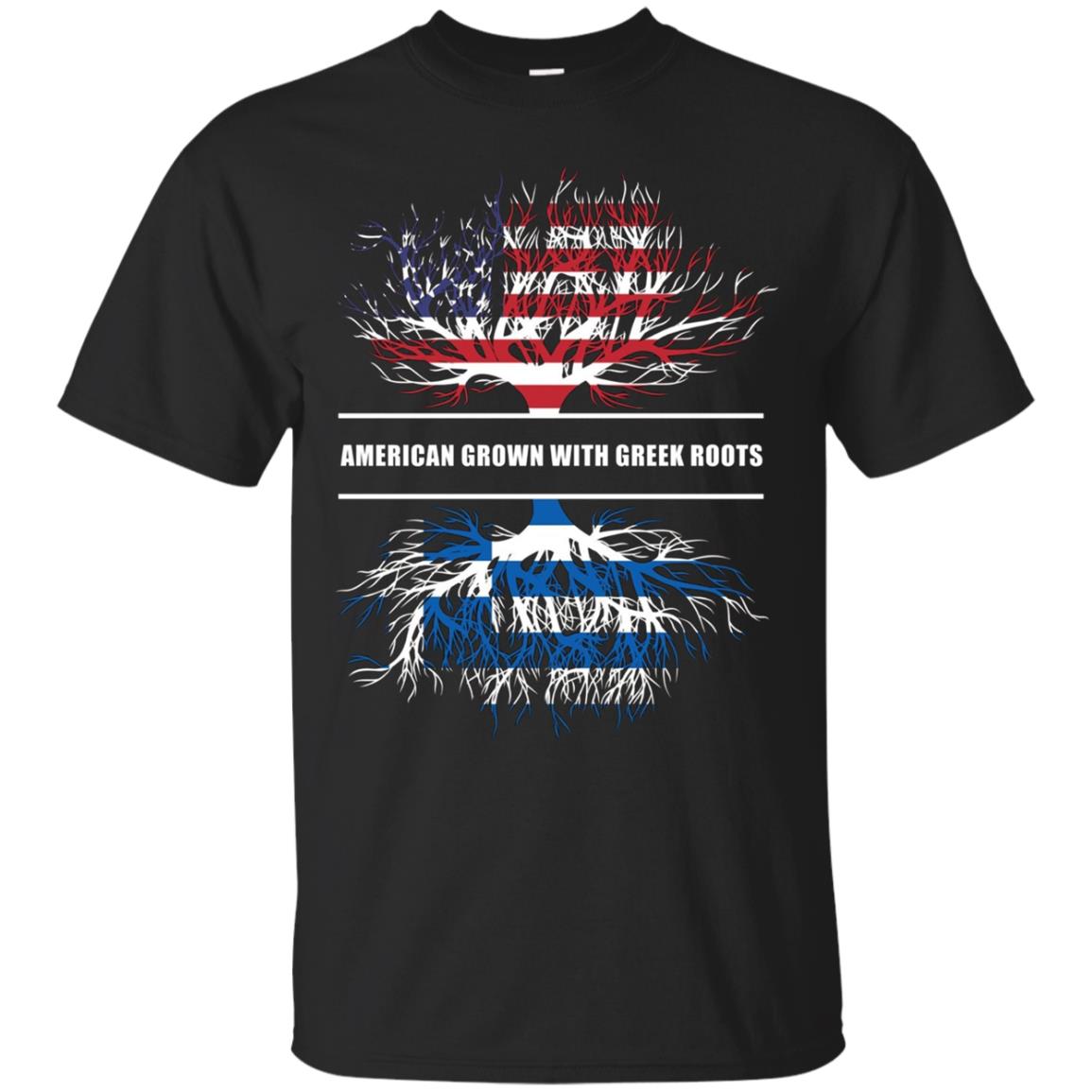 American Grown With Greek Roots T-Shirt Great Gift Tee
