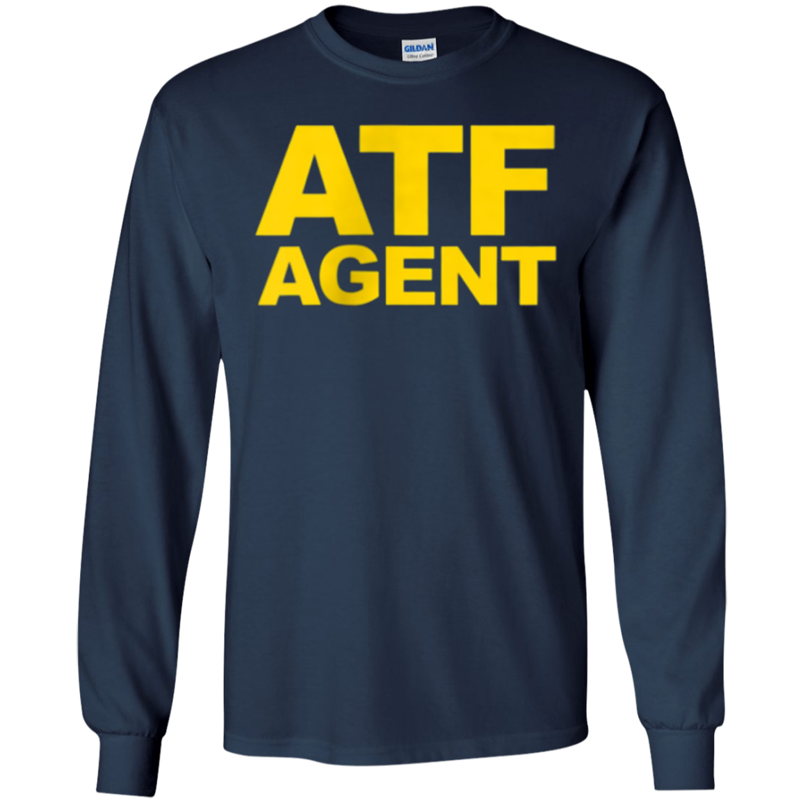 ATF Agent Shirt Navy Blue Front Back ATF Law Cosplay